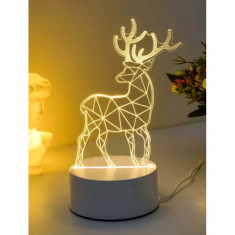 Lampa Decorativa 3D Ren - 8x16cm