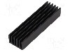 Radiator extrudat, aluminiu, 75mm x 21mm, neagra, FISCHER ELEKTRONIK - SK 653 75 SA