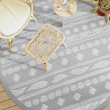 VidaXL Covor de exterior, ARAKIL gri, &Oslash;200 cm, PP