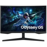 Monitor Gaming VA LED Samsung 27 LS27CG554EUXEN, QHD (2560 x 1440), HDMI, DisplayPort, Ecran curbat, 165 Hz, 1 ms Negru