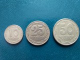 Lot monede 10,25,50 copeici,kopeici,kopiyok an 1992 Ucraina.
