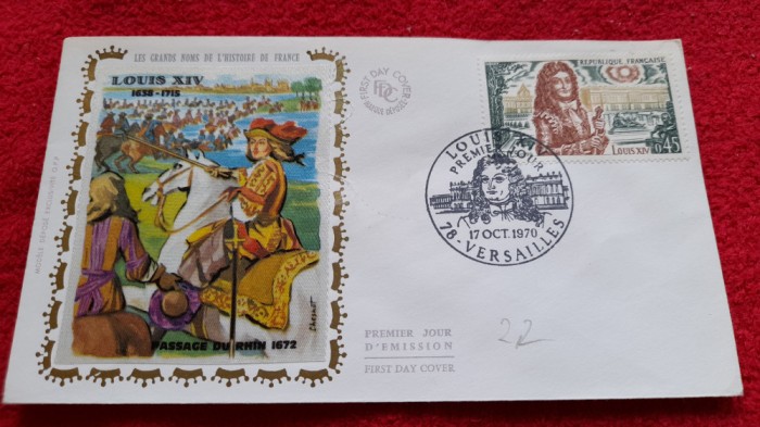 1970-Franta-Louis XIV -FDC