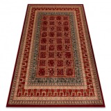 Covor de l&acirc;nă KASHQAI 4349 300 oriental, cadru teracotă / verde, 67x275 cm
