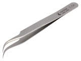 Pensetă de Precizie 115mm cu V&acirc;rf Curbat