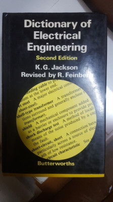 K. G. Jackson, Dicționar de inginerie electrică, Ediția a II-a, 1981 007 foto