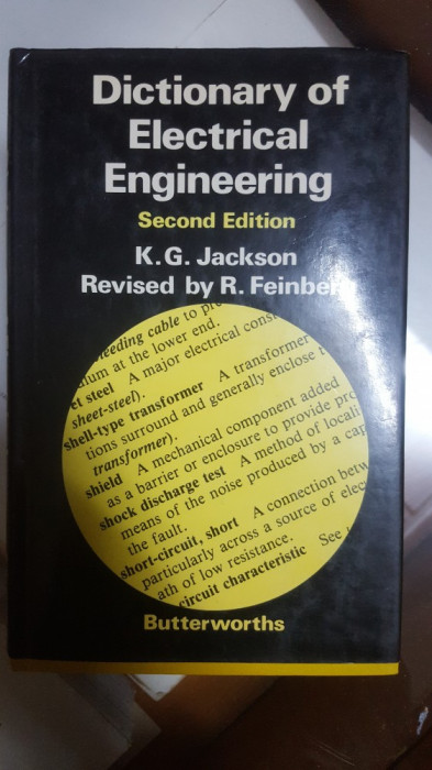 K. G. Jackson, Dicționar de inginerie electrică, Ediția a II-a, 1981 007