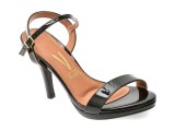 Sandale elegante VIZZANO negre, 6210101, din piele ecologica
