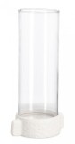 Cumpara ieftin Set 4 suporturi lumanari aluminiu sticla Hisar 17.25x12.75x35 cm