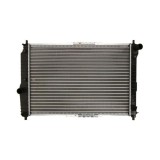 Radiator Chevrolet Aveo/Kalos 03-06, Kalos 03-, motor: 1.4, 1.6, 600x415x16, OEM/OES (Hanon), Aluminiu/ Plastic brazat, 96444386; 96536525