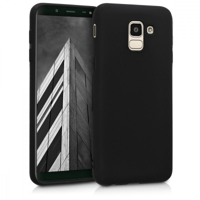 Husa pentru Samsung Galaxy J6, Silicon, Negru, 45796.47 foto