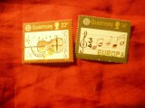 Serie Guernsey 1985 Europa CEPT Anul Muzicii , 2 val., Nestampilat