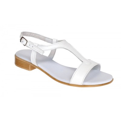 Sandale dama din piele naturala culoare alb S16ABOX foto