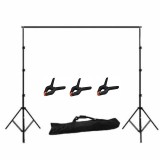Cumpara ieftin Suport foto studio, fundal reglabil, 2x3m cu clesti de prindere inclusi