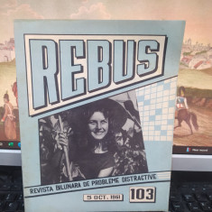 Rebus, revistă bilunară de probleme distractive, nr. 103, 5 oct. 1961, 111
