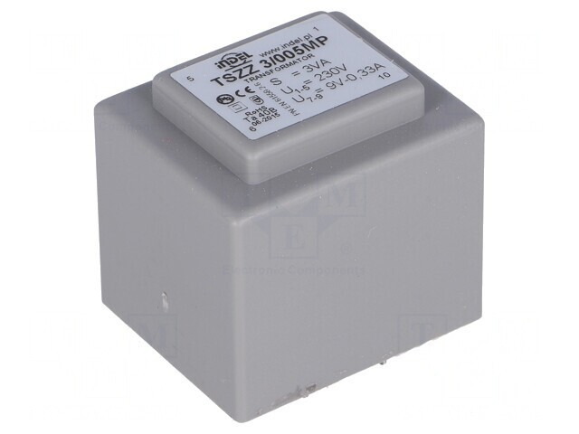 Transformator &icirc;ncapsulat 3VA 230VAC 9V 330mA PCB