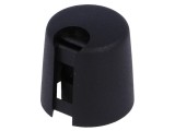 Buton rotativ plastic negru &Oslash;6mm &Oslash;16x16mm cu indicator