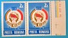 TIMBRE ROM&Acirc;NIA LP1125/1985 Congresul XII U.T.C. -Serie &icirc;n pereche -MNH, Nestampilat