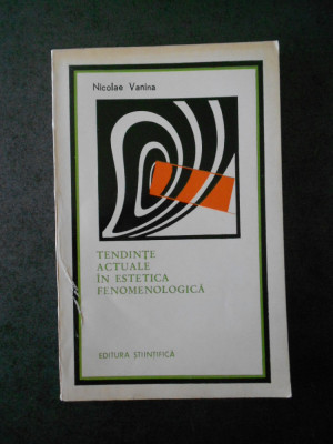 NICOLAE VANINA - TENDINTE ACTUALE IN ESTETICA FENOMENOLOGICA foto