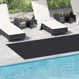 Covor Cauciuc Antialunecare vidaXL, 1.5x4m, 3mm, Puncte Rotunde, Negru, Protectie Podea, Portbagaj, Garaj, Piscina