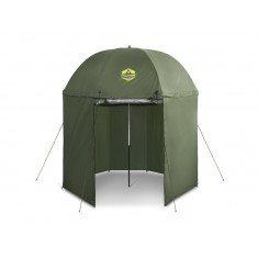 Umbrelă/shelter cu perete lateral Delphin Thunder Fullwall, diametru 250 cm, husa transport, cuie si corzi fixare