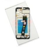 LCD+Touchscreen cu Rama Samsung Galaxy A02s / A025G BLACK Original Service Pack (163mm)