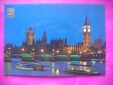 HOPCT 17374 BIG BEN,PARLAMENTUL SI THAMISA -LONDRA -ANGLIA UK --EUROPA -NECIRCULATA