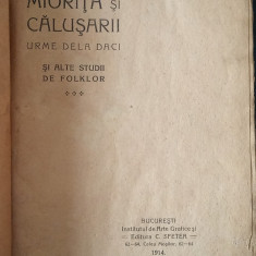 Miorița și Calusarii, urme de la Daci (Th. Sperantia, studii folclor, 1914-1915)