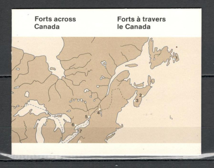 Canada.1985 Ziua Canadei-Forturi carnet SC.61