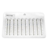 Set de 5 unități: Capăt de freză de diamant pentru cuticule, cilindru, br&acirc;u albastre, 853/018B