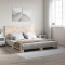 vidaXL Cadru pat cu tăblie 200x200 cm, lemn masiv de pin 3281555