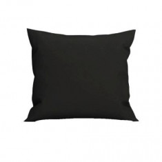 Perna decorativa patrata, 40x40 cm, pentru canapele, plina cu Puf Mania Relax, culoare negru