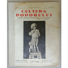 CULTURA POPORULUI , REVISTA ASOCIATIEI INVATATORILOR DIN JUDETUL CETATEA - ALBA , ANUL V , No. 1 -2 , 1934