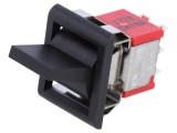 ROCKER DPDT ON-ON Neagră 2A/250VAC 5A/28VDC