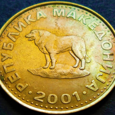 Moneda 1 DENAR - MACEDONIA, anul 2001 * cod 1961 B