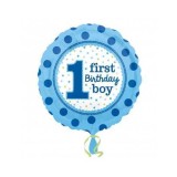 Balon 1First Birthday Boy 45x45 cm