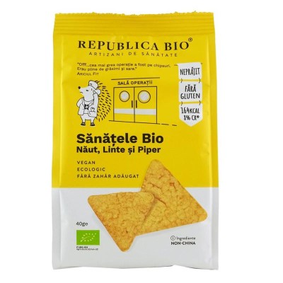 Sanatele Naut, Linte si Piper Fara Gluten Bio 40 grame Republica Bio foto