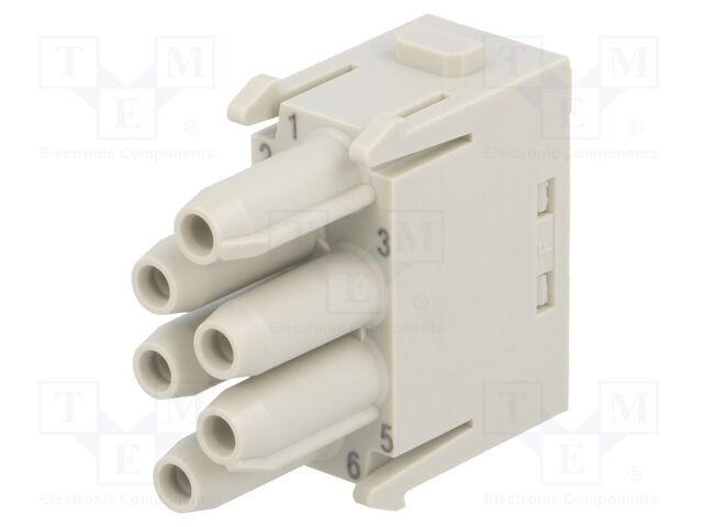 Conector HARTING Han-Modular&reg; HDC mamă 16A 830V 6 pini crimpat