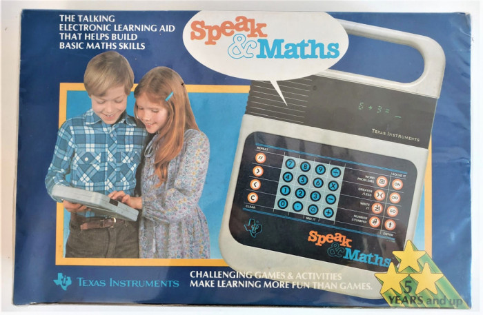 Jucarie veche electronica Speak &amp; Math - limba engleza si matematica - anii 80