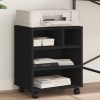 VidaXL Suport pentru imprimantă cu roți, negru, 41x32x48 cm 840619