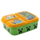 Caserola pentru pranz cu 3 compartimente, Minecraft, Stor