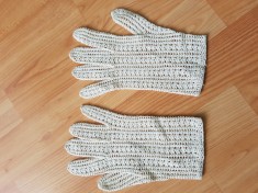 Manusi crosetate din macrame foto