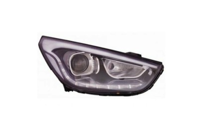 Far Hyundai Ix35 (Lm), 09.2013-09.2015, montare fata, dreapta, cu lumini de zi tip LED; HiR2+PY21W; electric; fara motor; halogen, OEM/OES foto