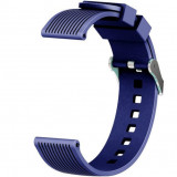 Cumpara ieftin Curea ceas Smartwatch Samsung Galaxy Watch 4, Watch 4 Classic, Gear S2, iUni 20 mm Silicon Sport Dark Blue