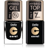 Delia Cosmetics Coral Nail Enamel Hybrid Gel set odst&iacute;n 26 pentru femei