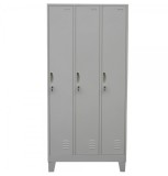 VESTIAR METALIC ASAMBLAT CU PICIOARE SI 3 USI 900x500x1920 mm (LxlxH), PLUS