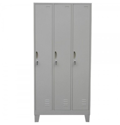 VESTIAR METALIC ASAMBLAT CU PICIOARE SI 3 USI 900x500x1920 mm (LxlxH), PLUS foto