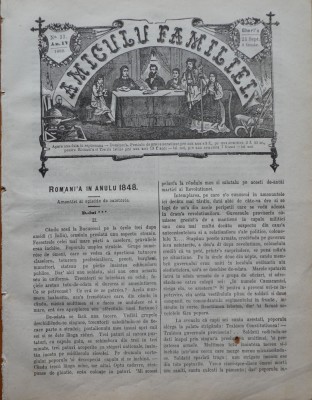Ziarul Amiculu familiei , an 4 , nr. 33 , Gherla , 1880 foto