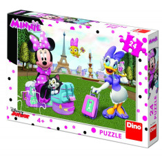 Puzzle Minnie si Daisy Dino Toys, 24 piese, 4 ani+
