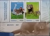 ROMANIA 2021 EUROPA CEPT Specii pe cale de diparitie serie 2 timbre LP.2322 MNH
