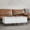 vidaXL Mese laterale 2 buc. alb extralucios 50x46x35 cm lemn compozit